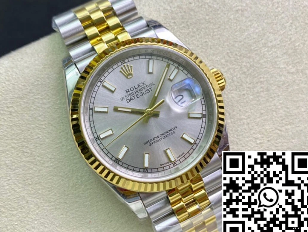 36MM 748 Yellow EW Factory Rolex Datejust RelaxedFit 126233 Gold 0711